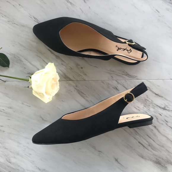 🆕Black Slingback Ballerina Flats - Picture 3 of 6